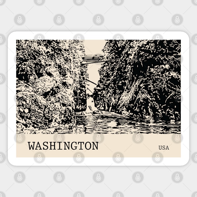 Washington USA Sticker by Lakeric